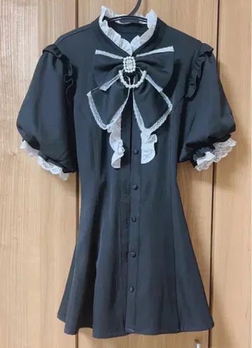 Pal elfy 모듬 프릴 콤비네존 블랙 지뢰계