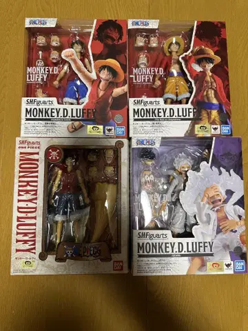 S.H.Figuarts 원피스 몽키 D. 루피 4개 세트