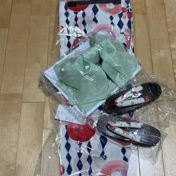 유카타 세트 (유카타, 오비, 일본 나막신)