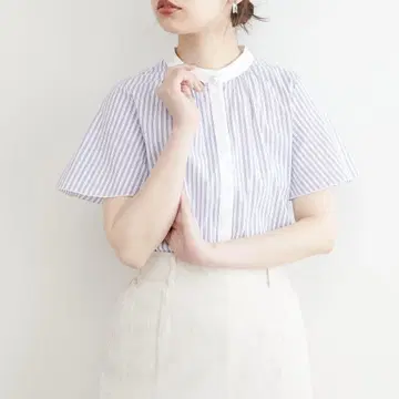naturalcouture 내추럴 꾸뛰르 펄 스트라이프 블라우스