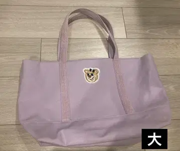 러브러리 바이 페이러 올드 테디 걸 와펜 토트백 퍼플
