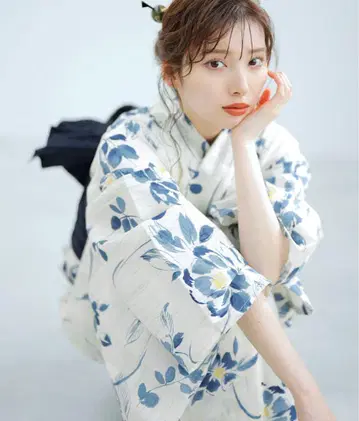 유카타 세트 머리 장식 타비 복조리