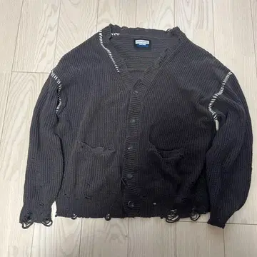 MAISON SPECIAL 데미지 가공 가디건