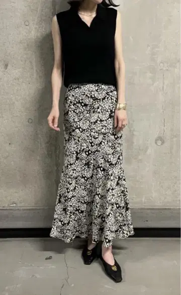 MilaOwen 꽃무늬 롱 스커트