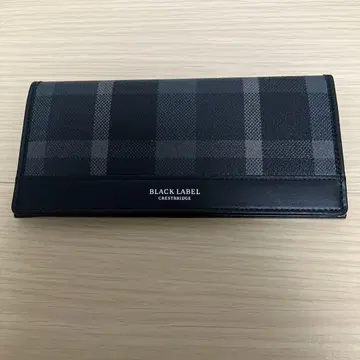 BLACK LABEL 체크 무늬 장지갑