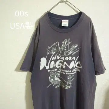 00s USA제 오니 페이드 퍼플네이비 보로 티셔츠 L