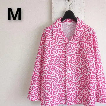 한국군 KOREAN ARMY 실물 박테리아 카모 긴팔 셔츠 핑크 M