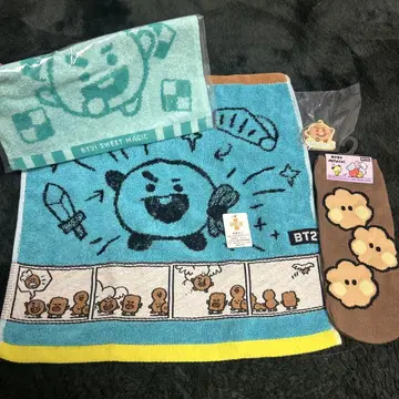 BTS SHOOKY 핸드 타월. 삭스 세트 BTS