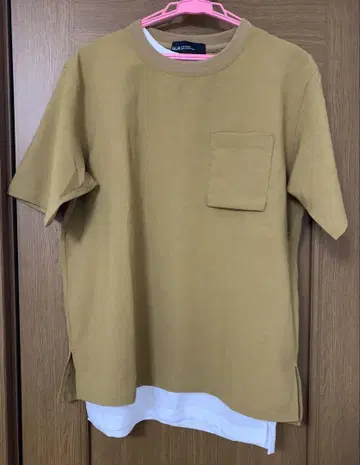 유나이티드 애로우즈 브라운 포켓 부착 코튼 티셔츠 이너 세트
