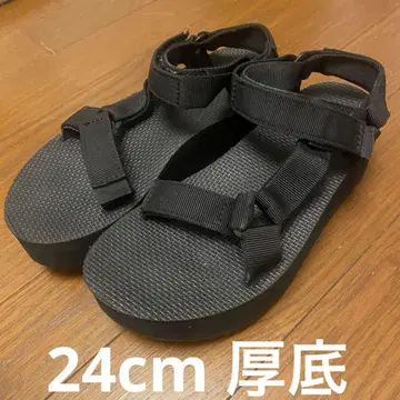 블랙 스포츠 샌들 조정 가능
