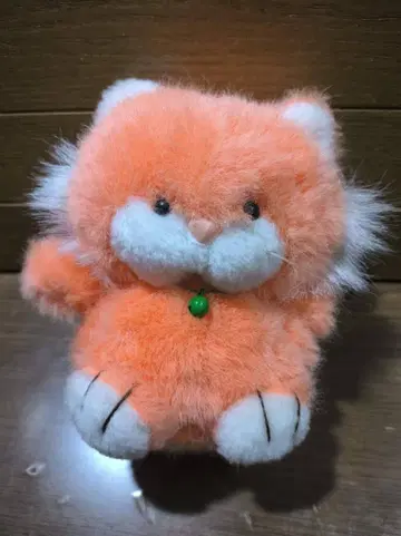 레어 팬시 레트로 봉제 인형 미에이 오렌지색의 폭신폭신 고양이 [일본제]