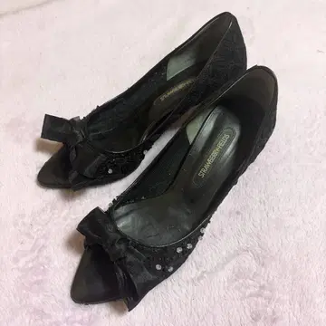 STRAWBERRY-FIELDS 오픈토 레이스 펌프스 23.5cm