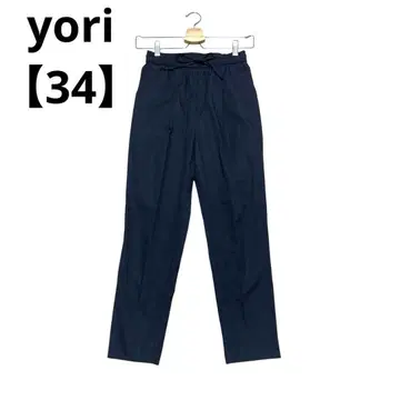 yori 마린 스틱 팬츠 린넨 스틱 허리밴딩 [34]