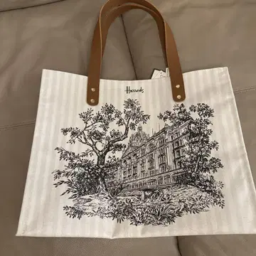 Harrods 토트백 스트라이프 패턴