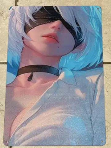 니어 오토마타 2B 브리키 간판