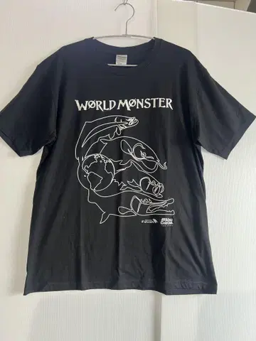 아부 가르시아 WORLD MONSTER 티셔츠 블랙 새상품 L 사이즈