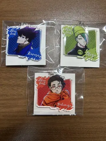 블루 록 아크릴 키링 까마귀 여행자 오토야 카게타 유키미야 켄유