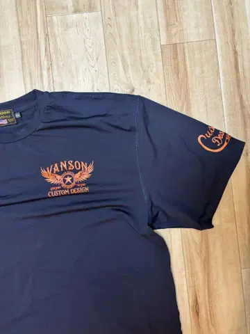 Vanson 커스텀 디자인 티셔츠 2XL 네이비