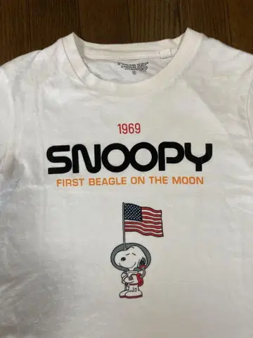 SNOOPY 1969 티셔츠 화이트 S 사이즈