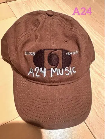 A24 MUSIC 브라운 캡