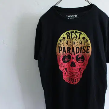 Hurley 헐리 프리미엄 핏 티셔츠 스컬 프린트 L 사이즈