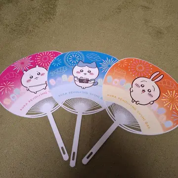 치이카와 (먼작귀) 쿠라스시 부채 3개 세트