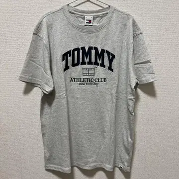 TOMMY JEANS 그레이 티셔츠 ATHLETIC CLUB