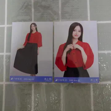 노기자카46 브로마이드 이노우에 카즈 메쉬 니트
