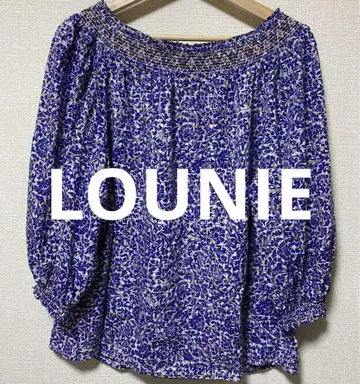 lounie 꽃무늬 블라우스 블루