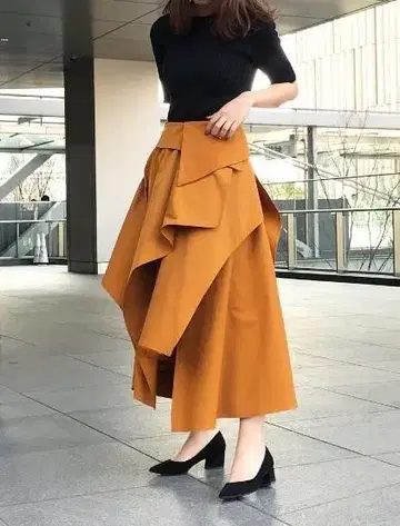 ELIN 비대칭 랩 스커트 36 정가 5만 2800엔