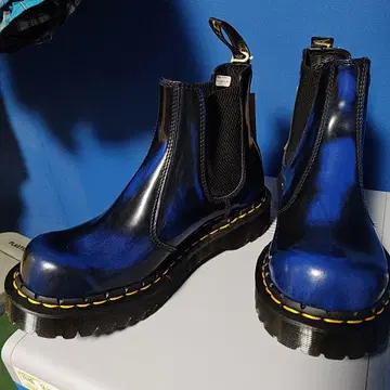 Dr Martens MIE 2976 RUB OFF 블랙 파랑 레어