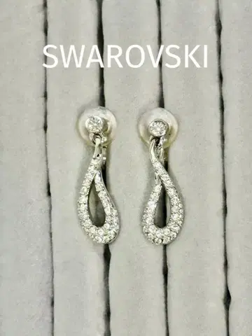 [익명 배송] 스와로브스키 SWAROVSKI 드롭 클립 귀찌