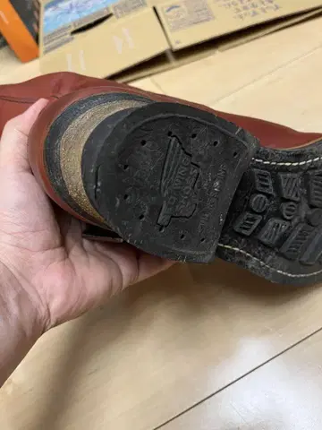 redwing 엔지니어 부츠 빨간색 새상품급
