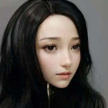 세일 중! 리얼한 블랙 헤어 롱 헤어 커스텀 인형 부품 M16 TPE
