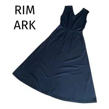 RIM.ARK 림 아크 롱 원피스 슬리브리스 V넥 블랙 M