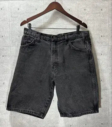 90s 디키즈 블랙 데님 하프 팬츠 TALON
