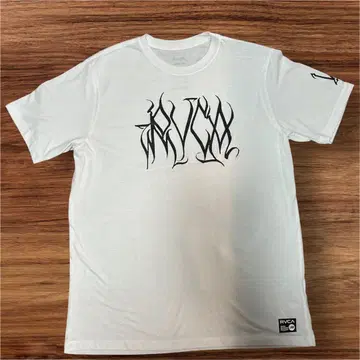 RVCA 로고 프린트 화이트 티셔츠