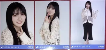 노기자카46 카와사키 사쿠라 브로마이드 컴프 메쉬 니트