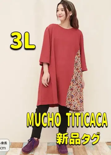 mucho TITICACA 새상품 빅 사이즈 3L 튜닉 원피스