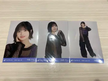 노기자카46 브로마이드 나카니시 아르노 메쉬 니트 3종 컴프