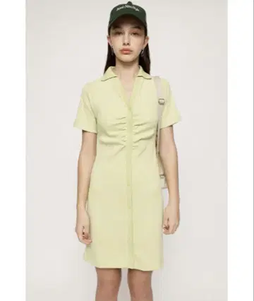 FRONT BUTTON MINI OP 프론트 버튼 미니 원피스
