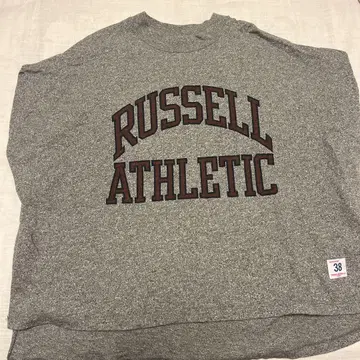 RUSSELL ATHLETIC 반팔 티셔츠 M 그레이