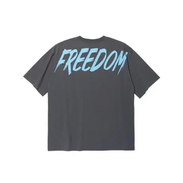 프리덤 티셔츠 다크 그레이 블루 파랑