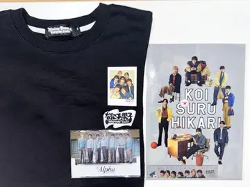 나니와단시 지유 맨투맨 블랙 클리어 파일 아크릴 스탠드 폴라로이드
