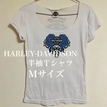 HARLEY-DAVIDSON 반팔 티셔츠 M 사이즈 화이트