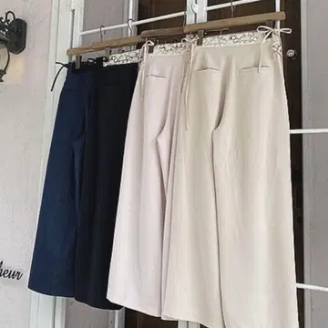 millebonheur 하트 레이스 와이드 팬츠 (핑크)