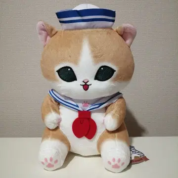 mofusand 세일러 냥 BIG 봉제 인형 새상품 라이트 브라운 고양이
