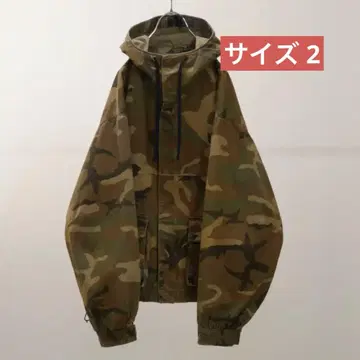 ANCELLM 카모 지퍼 후드 집업(우드랜드)
