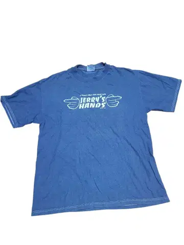 Hanes Jerry's Hands 티셔츠 파랑 도큐 핸즈 원작
