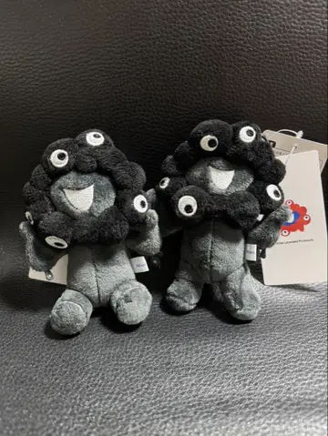 오사카 만박 카라비너가 달린 키링 봉제 인형 블랙 검정